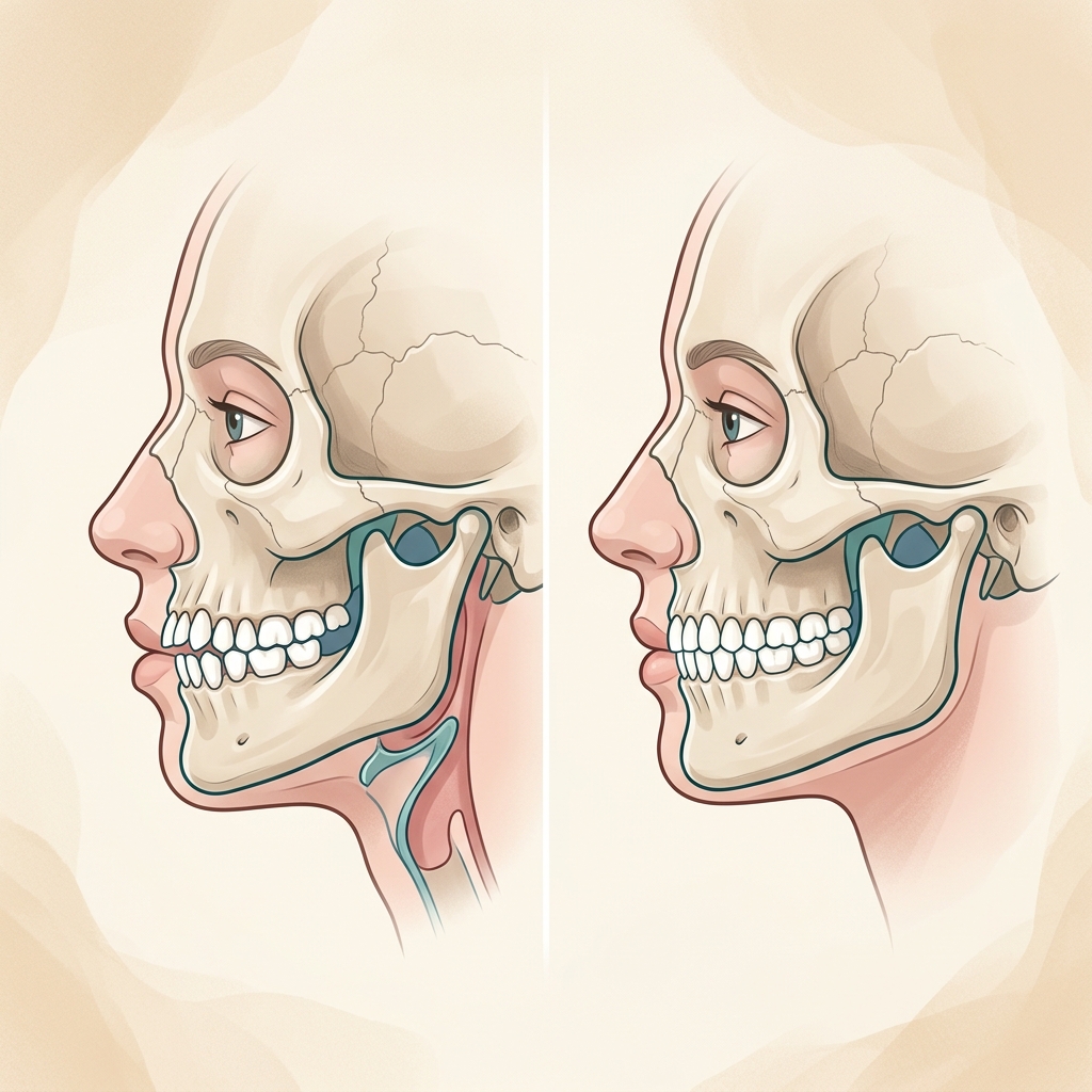 Çene Geriliği (Retrognati) Profil Anatomisi - Öncesi Sonrası