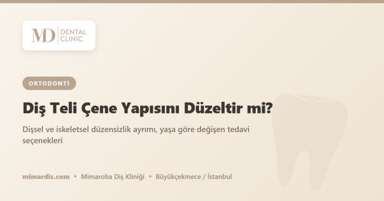 Diş Teli Çene Yapısını Düzeltir mi? – Mimar Diş Ağız ve Diş Sağlığı Polikliniği, Mimaroba/Büyükçekmece